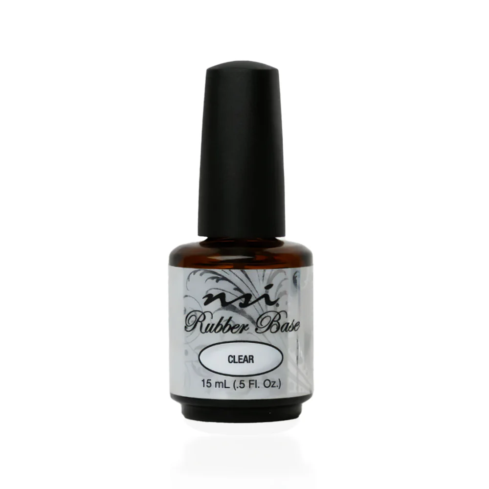 NSI Rubber Base Soak Off Gel In A Bottle - Clear - 15ml