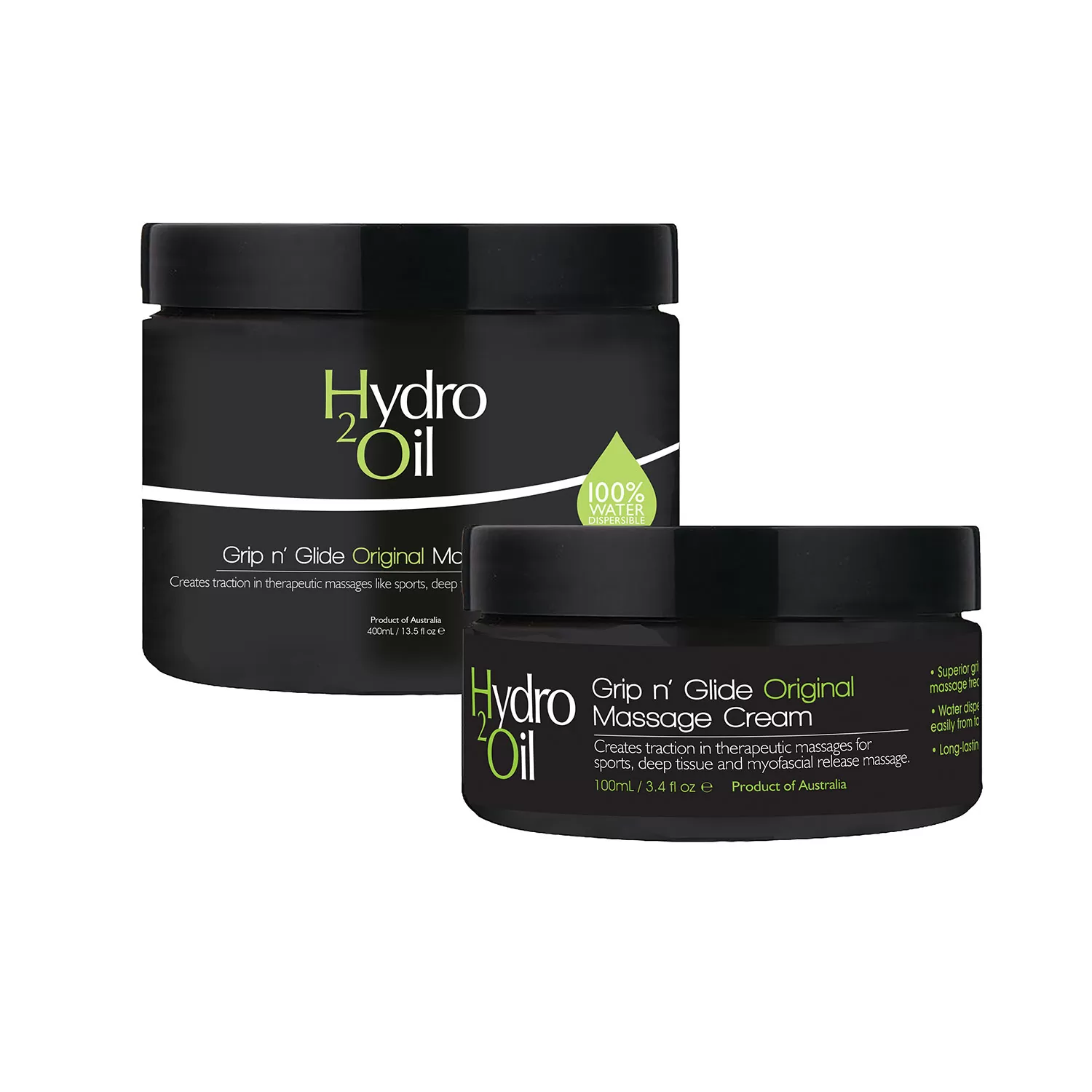 Caronlab - Hydro 2 Oil Grip ‘n Glide Massage Cream – Original