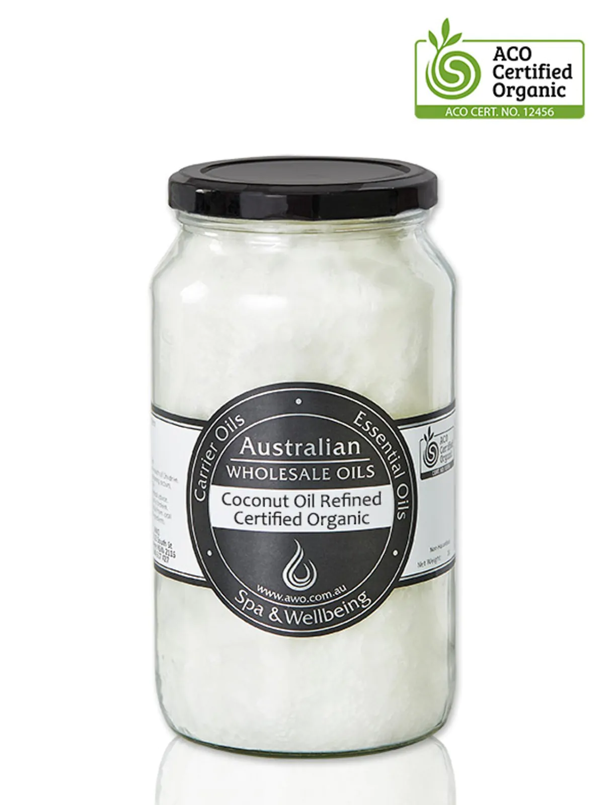 Coconut Oil Refined Certified Organic - 950ml