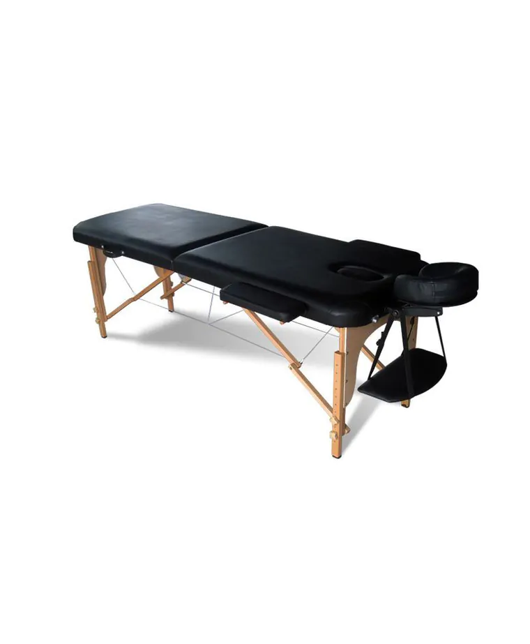 Massage Table with Wood Legs