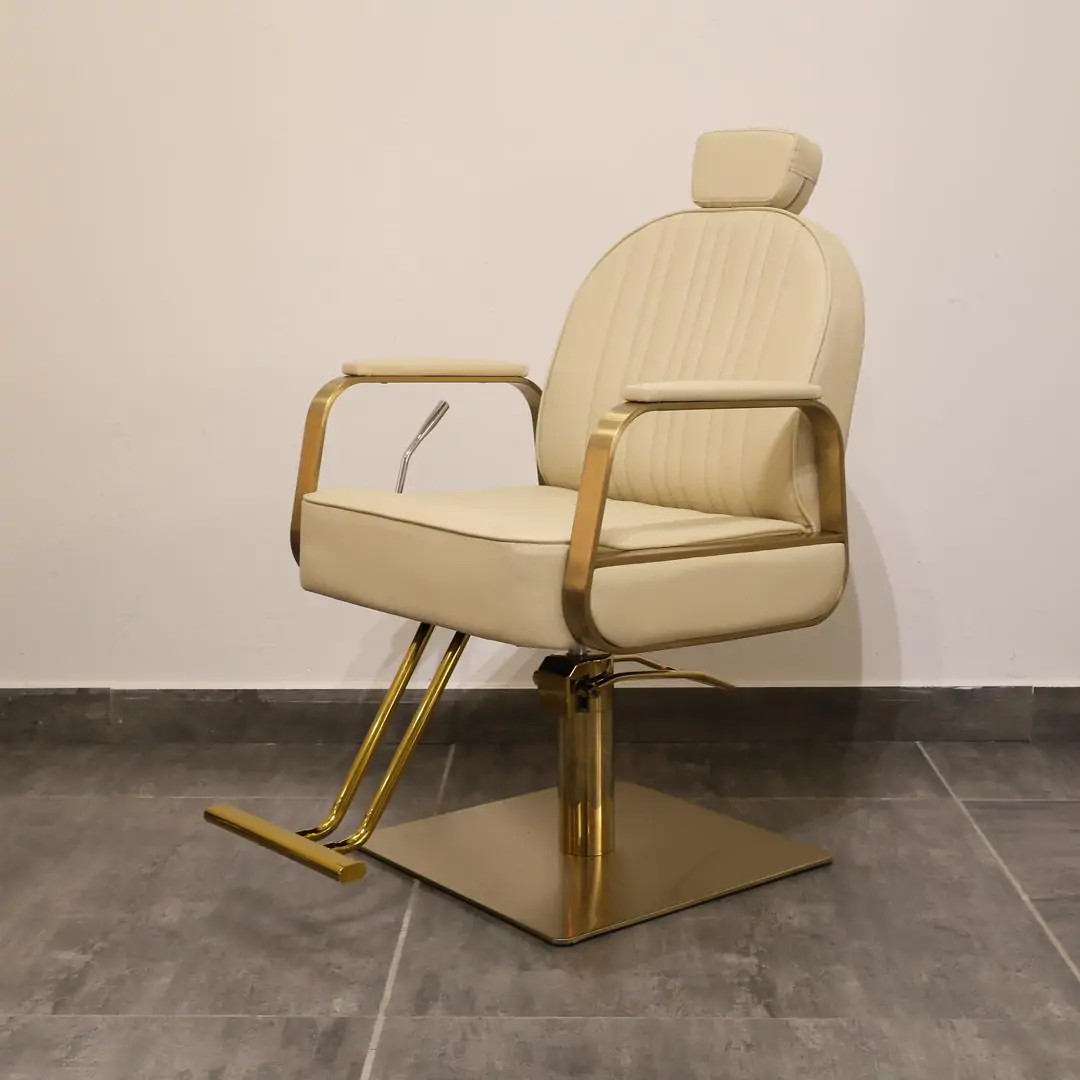 Fleur Reclining Salon Chair Taupe - Image 5