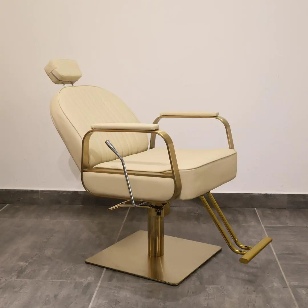 Fleur Reclining Salon Chair Taupe - Image 4