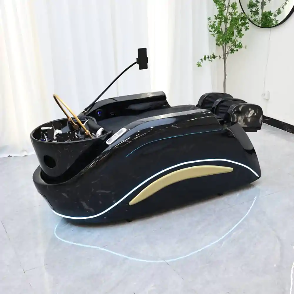 Deluxe Japanese Head Spa with Massage Chair - Black - Image 11