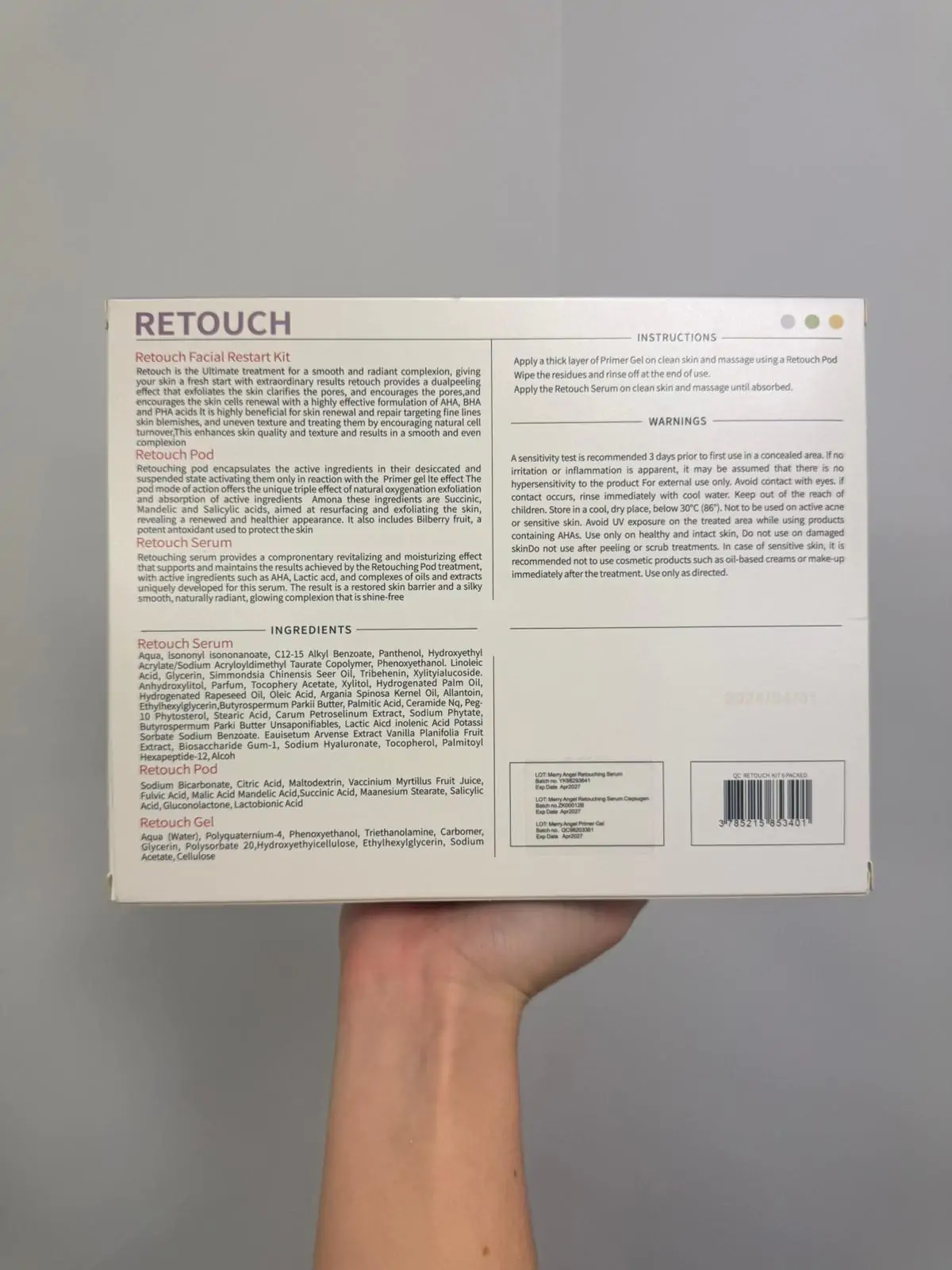 Facial Pod - Retouch - 6 Pack - Image 2