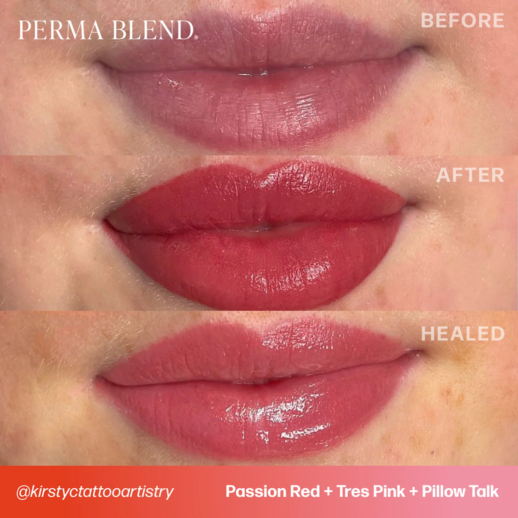 Perma Blend Lip Pigments - Passion Red - Image 3
