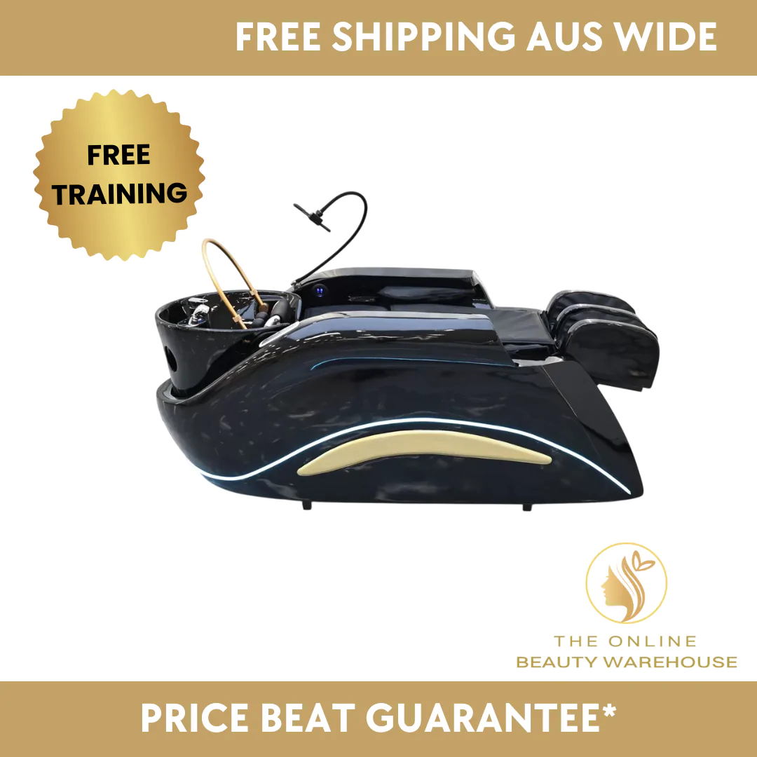 Deluxe Japanese Head Spa with Massage Chair - Black