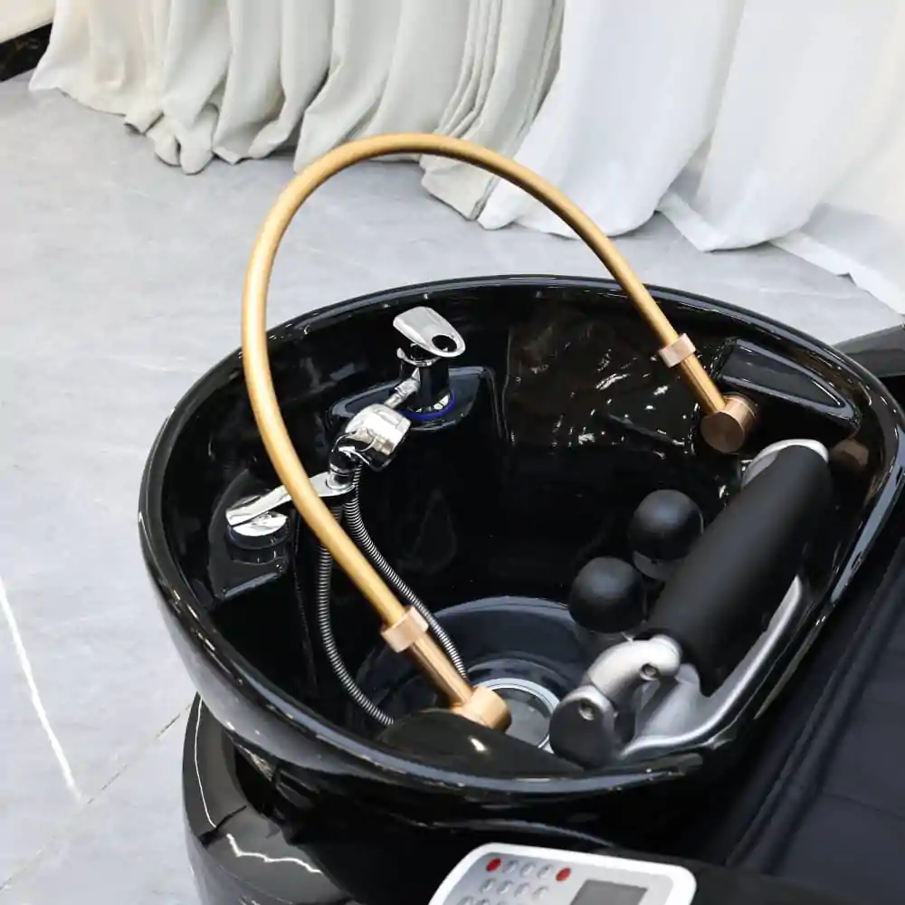 Deluxe Japanese Head Spa with Massage Chair - Black - Image 6