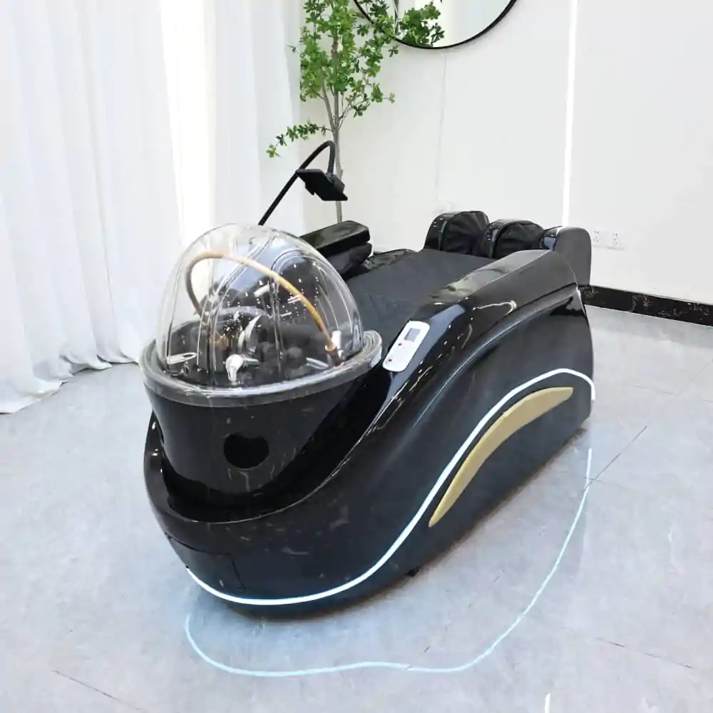 Deluxe Japanese Head Spa with Massage Chair - Black - Image 10