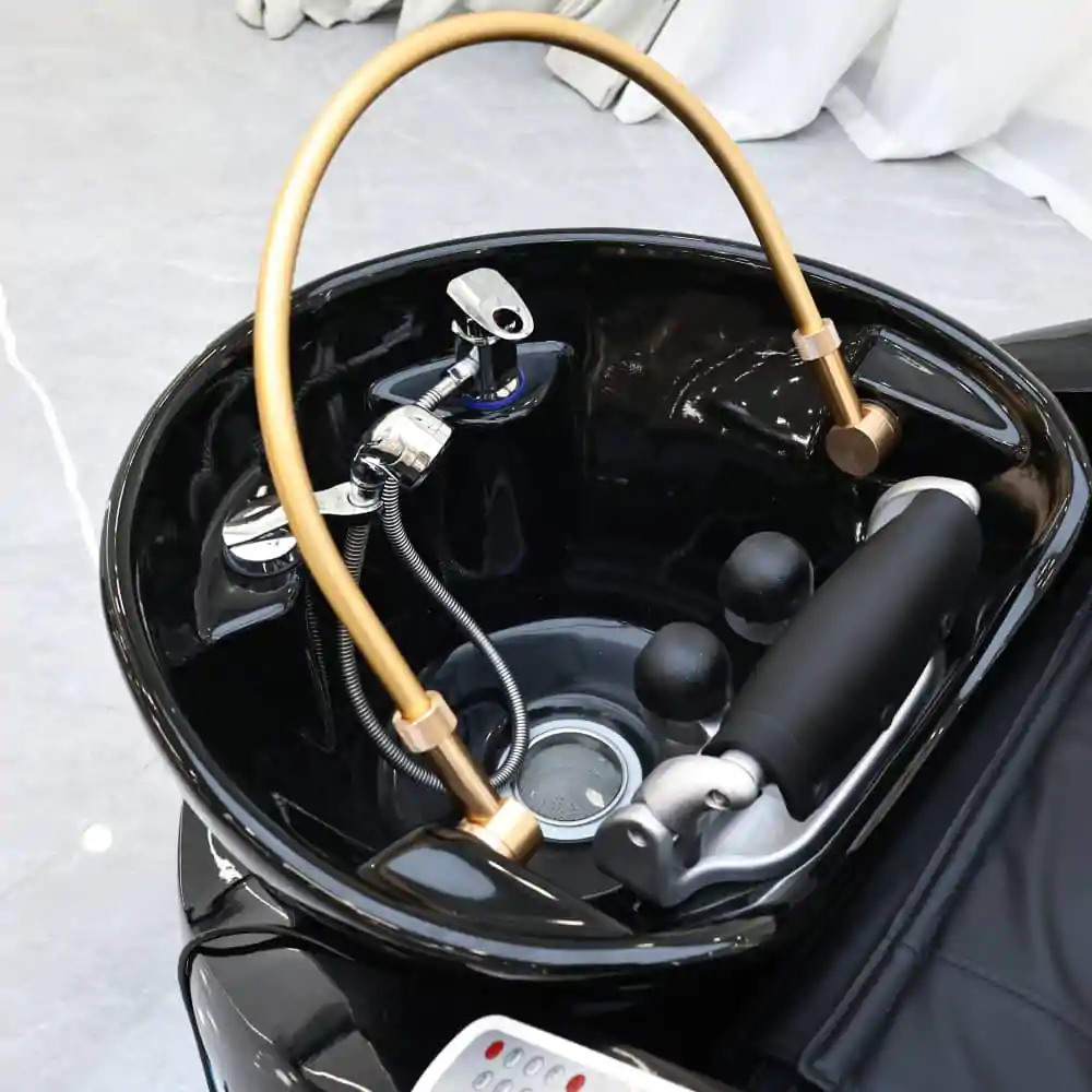 Deluxe Japanese Head Spa with Massage Chair - Black - Image 8