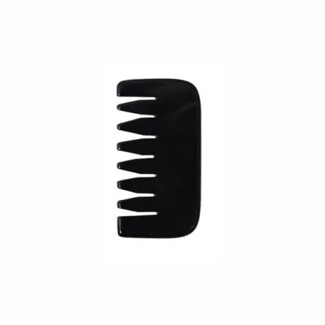 8.3cm Square Black Bain Stone Comb