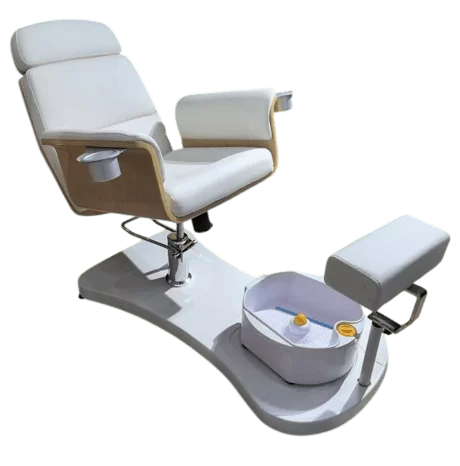 Zoe No Plumbing Pedicure Chair – White-Photoroom